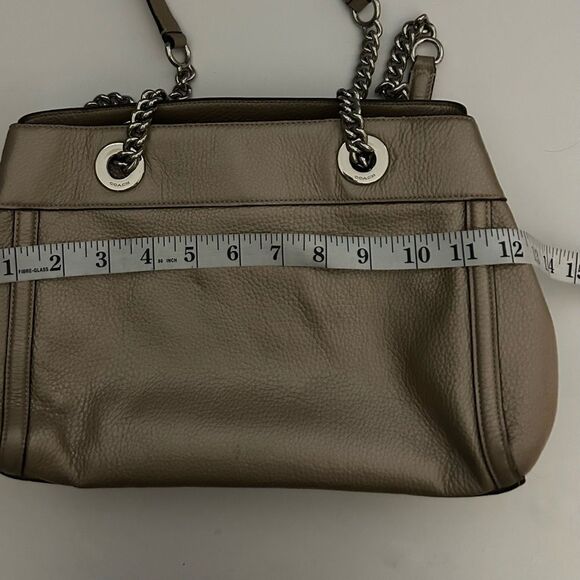 Coach Gold Metallic Brooke Chain Carryall Shoulder Bag Style No. F39019 - Picture 11 of 16